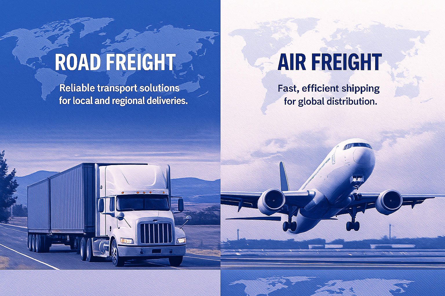 Road and air freight services